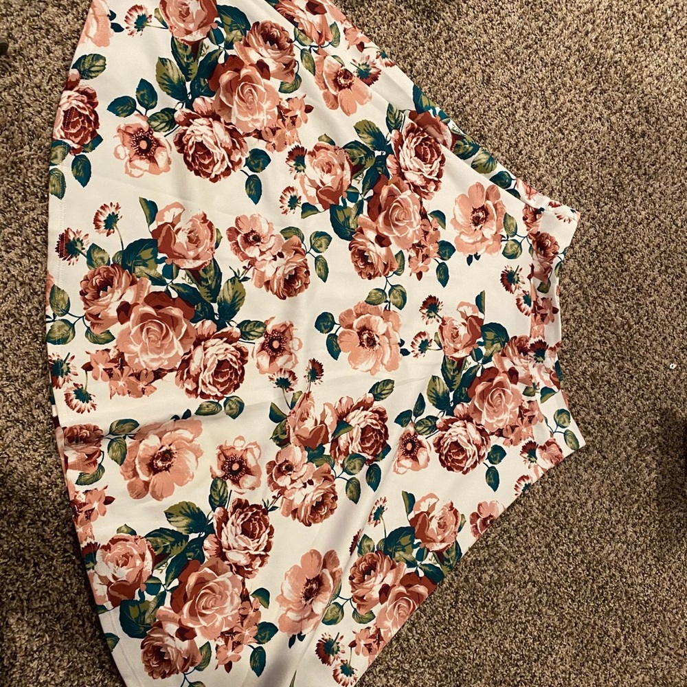 Cream and peachy dress skirt